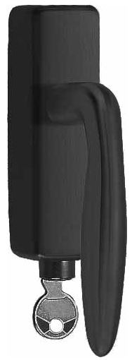 Draaikiepgarnituur BASICS LB18H-DKLOCK-O links mat zwart