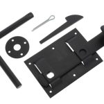 Boerenklinkstel zwart