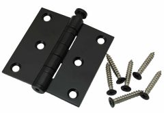 Kogellagerscharnier 76x76 mm rechte hoek zwart