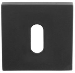 Sleutelplaatje Vierkant mat zwart