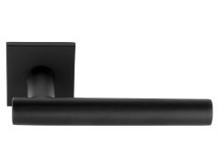 Deurklink Britt met vierkant rozet mat zwart