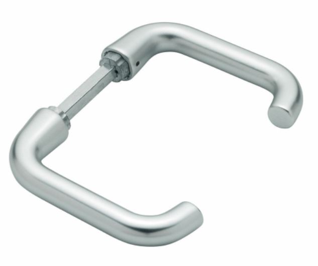 Deurklink Hoppe 138L Aluminium F1