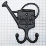 Tuinhaak gieter ijzer zwart 125 x 140 mm