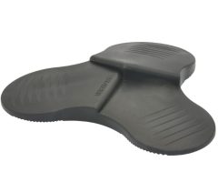 Wig deurstopper zwart