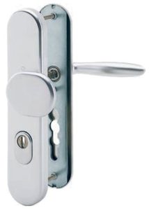 Hoppe veiligheidsbeslag PC85 SKG3 met kerntrekbeveiliging knop/kruk