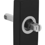 Intersteel Raamkruk basisplaat Rechthoekig hals Ø16mm rvs/mat zwart