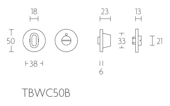 Toiletgarnituur FOLD TBWC50B mat rvs - Afbeelding 2