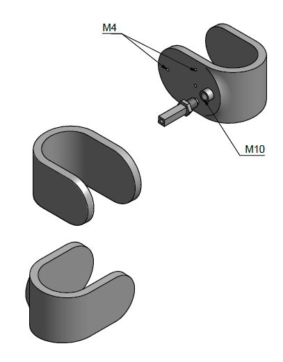 Voordeurknop Vast FOLD TB200V mat rvs - Afbeelding 3