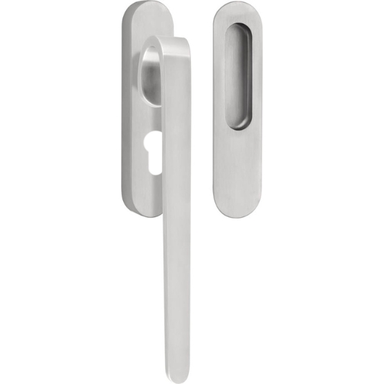 Hef/schuifdeurbeslag FOLD TB230 PC69 mat rvs