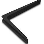 Plankdrager Aluminium zwart Gelakt 200x250 mm