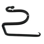 Toiletrolhouder 160 mm ijzer zwart