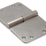 SKG3 Kogelstift paumelle Ronde hoek 150x89 mm Rechts rvs