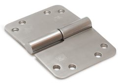 SKG3 Kogelstift paumelle Ronde hoek 125x89 mm Links rvs