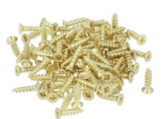 50 Houtschroeven Vermessingd 3,0 X 12 mm