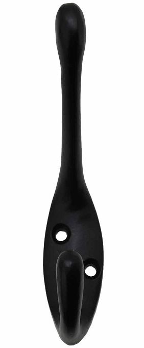 Kapstokhaak IJzer zwart 90 mm - Afbeelding 2