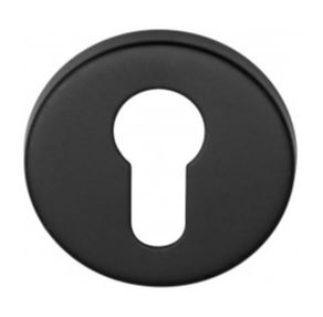 Cilinderplaatje BASIC LBY50 6 mm mat zwart