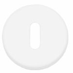 Sleutelplaatje Rond verdekt mat Wit