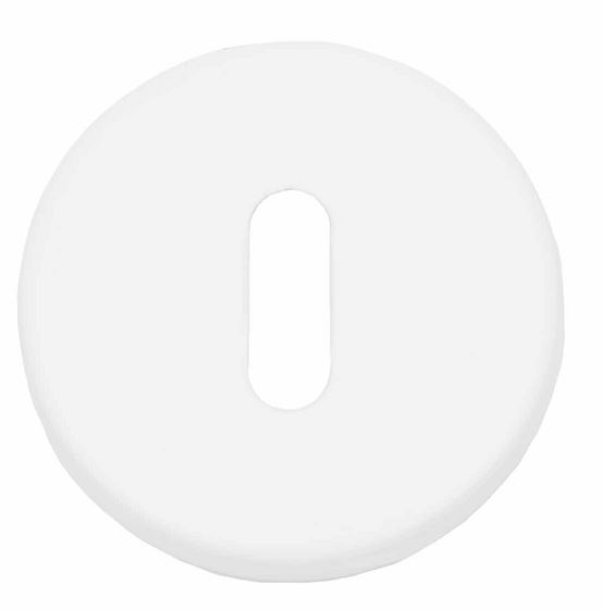 Sleutelplaatje Rond verdekt mat Wit