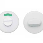 WC-Sluiting 8 mm Rond verdekt mat Wit