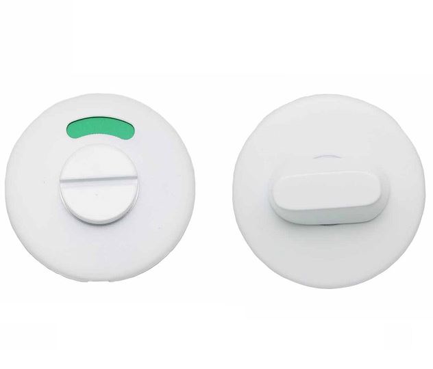 WC-Sluiting 8 mm Rond verdekt mat Wit