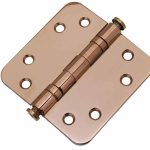 Kogellagerscharnier 8989 mm ronde hoek PVD gepolijst koper