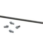 4 borgpinnen + stelpen voor Bommer scharnieren 150/175/200 mm