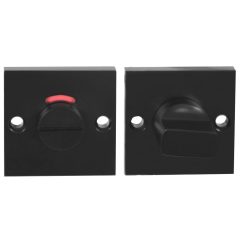 WC-sluiting 8 mm Vierkant Verdekt Aluminium zwart