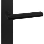 Deurklink Redhill op Vierkant schild Blind zwart