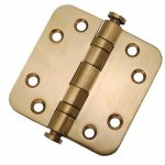 Kogellagerscharnier 7676 mm ronde hoek PVD mat goud