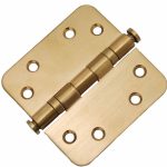 Kogellagerscharnier 8989 mm ronde hoek PVD mat goud