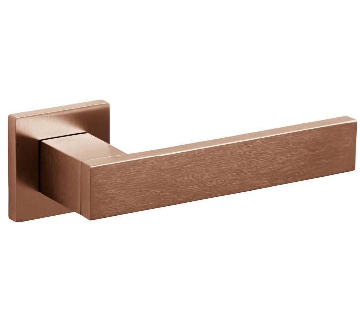 Olivari deurklink Diana op rozet koper mat titaan PVD