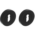 Intersteel sleutelrozetten verdekt ø52x10mm met nokken zwart