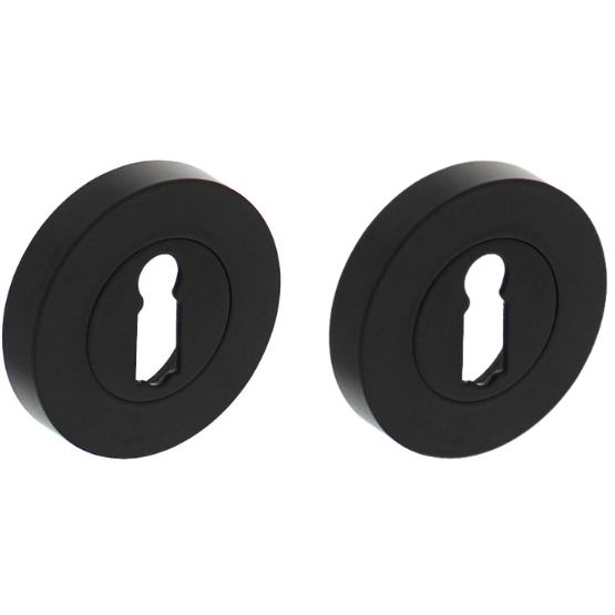 Intersteel sleutelrozetten verdekt ø52x10mm met nokken zwart