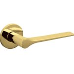 Olivari deurklink Lama L op rozet messing titaan PVD