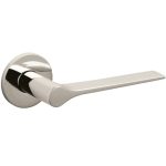 Olivari deurklink Lama L op rozet nikkel titaan PVD