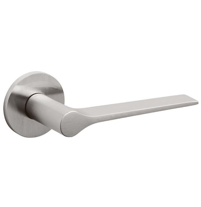 Olivari deurklink Lama L op rozet rvs mat titaan PVD