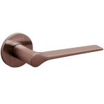 Olivari deurklink Lama L op rozet brons mat titaan PVD