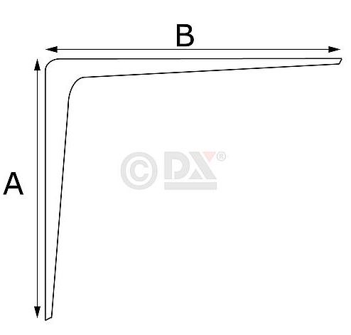Plankdrager Herakles Aluminium zwart Gemoffeld 400x350 mm - Afbeelding 2