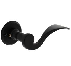 Intersteel deurklink Lepel met rozet ø50x5mm schroefgat mat zwart