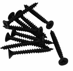 10 stuks rvs zwarte Schroeven Pozy Drive 4.5 x 40 mm