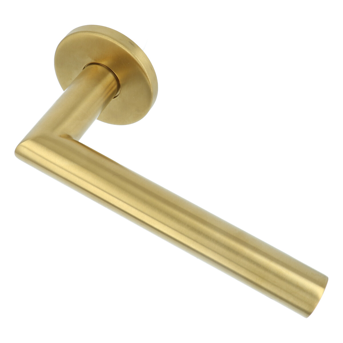 Deurklink Sharon op ronde rozet PVD mat Goud - Afbeelding 4