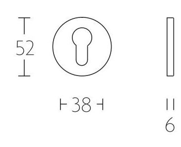 PC-Plaatje Rond PVD mat Goud - Afbeelding 2