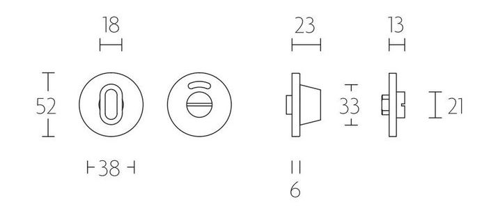 WC-Sluiting Rond PVD mat Goud - Afbeelding 2