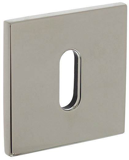 Olivari rozet vierkant met sleutelgat nikkel titaan PVD