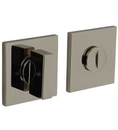 Olivari rozet toilet-/badkamersluiting vierkant nikkel titaan PVD