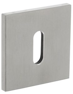 Olivari rozet vierkant met sleutelgat rvs mat titaan PVD