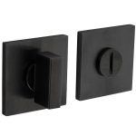 Olivari rozet toilet-/badkamersluiting vierkant antraciet mat titaan PVD