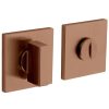 Olivari rozet toilet-/badkamersluiting vierkant koper mat titaan PVD