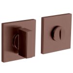 Olivari rozet toilet-/badkamersluiting vierkant brons mat titaan PVD