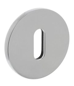Olivari rozet rond met sleutelgat chroom
